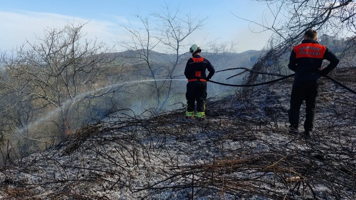 Otluk alanda çıkan yangın büyümeden söndürüldü