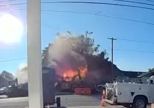 Evde doğal gaz patlaması kamerada!