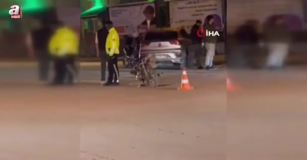 Polis ekiplerinden kaçarken araca çarptı
