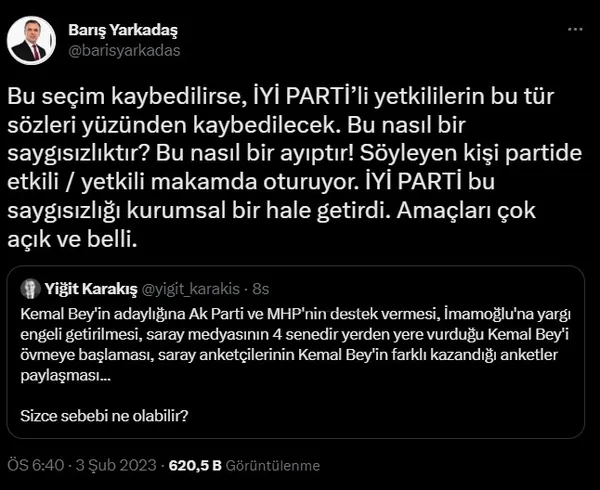 Kılıçdaroğlu’na 13 Şubat öncesi salvolar! CHP ile İYİ Parti birbirine girdi: Saygısızlığı kurumsal hale getirdiler