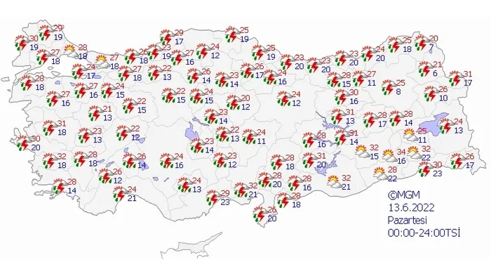 Son dakika: Meteorolojiden İstanbul dahil 7 il için gök gürültülü sağanak uyarısı | 5 günlük hava durumu tahmini - 4