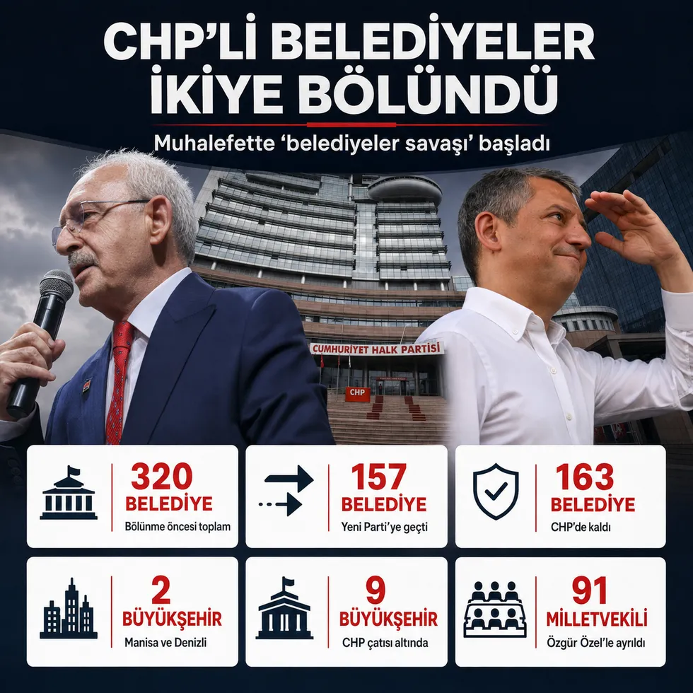 CHP’li belediyeler ikiye bölündü: Özgür Özel’e büyükşehir şoku! - 1