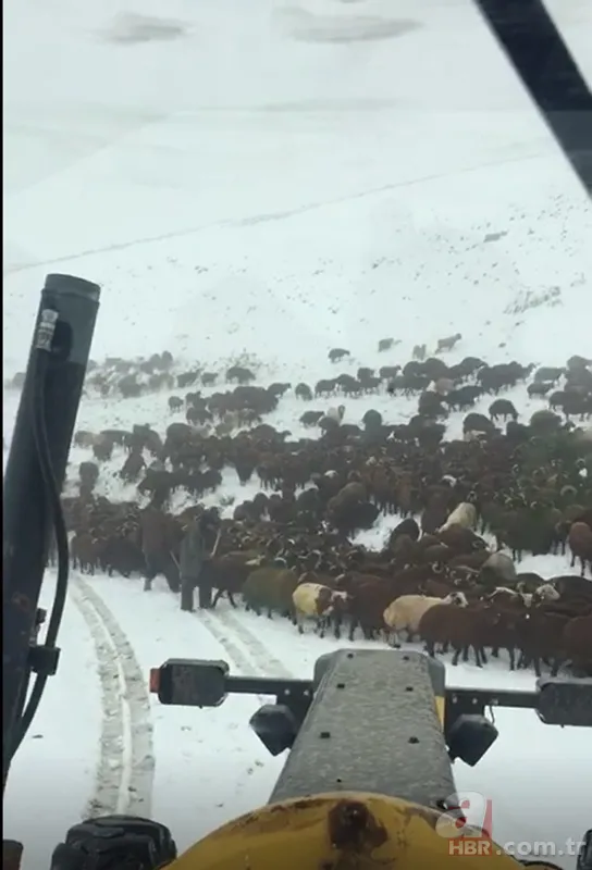 Ardahan'da kar kalınlığı 15 santimetreye ulaştı! Aceleyle inmek zorunda kaldılar 5