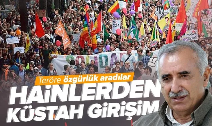 PKK’lılardan Almanya’da küstah girişim! Teröre özgürlük aradılar