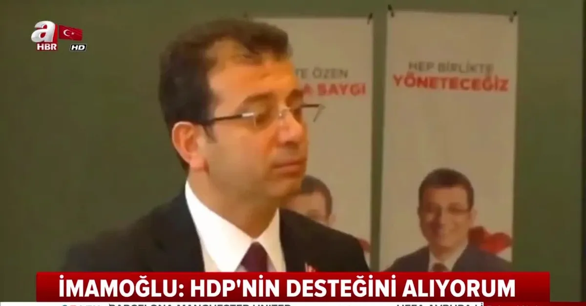 Ekrem İmamoğlu: HDP'nin desteğini alıyorum