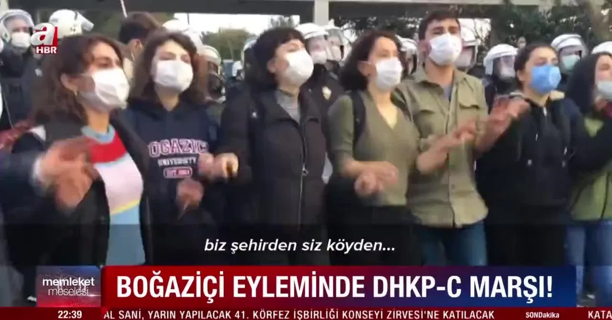Boğaziçi provokasyonunda DHKP-C marşı!