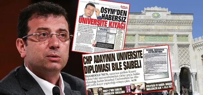 İmamoğlu’nun diploma skandalı ilk kez 2019’da ortaya çıktı! Gazeteci Kenan Kıran kaleme almıştı: ÖSYM’den habersiz üniversite kıyağı