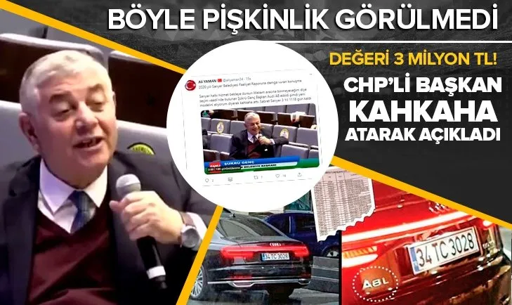 CHP'li Sarıyer Belediye Başkanı Şükrü Genç makam aracını değiştireceğini kahkaha atarak açıkladı! Değeri 3 milyon TL