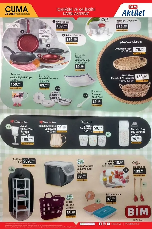 BİM 26 Ocak aktüel ürünler kataloğu yayınlandı! BİM’in kataloğunda hangi ürünler indirime girdi? İşte yeni afiş…