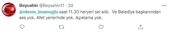 CHP'li Ekrem İmamoğlu'nun "sorunu çözdük" dediği ilçeler sel altında kaldı! Sosyal medya İmamoğlu'na büyük tepki 18
