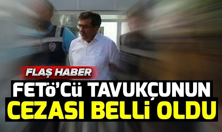 FETÖ'nün tavukçusu Mehmet Hanifi Bak'a hapis cezası