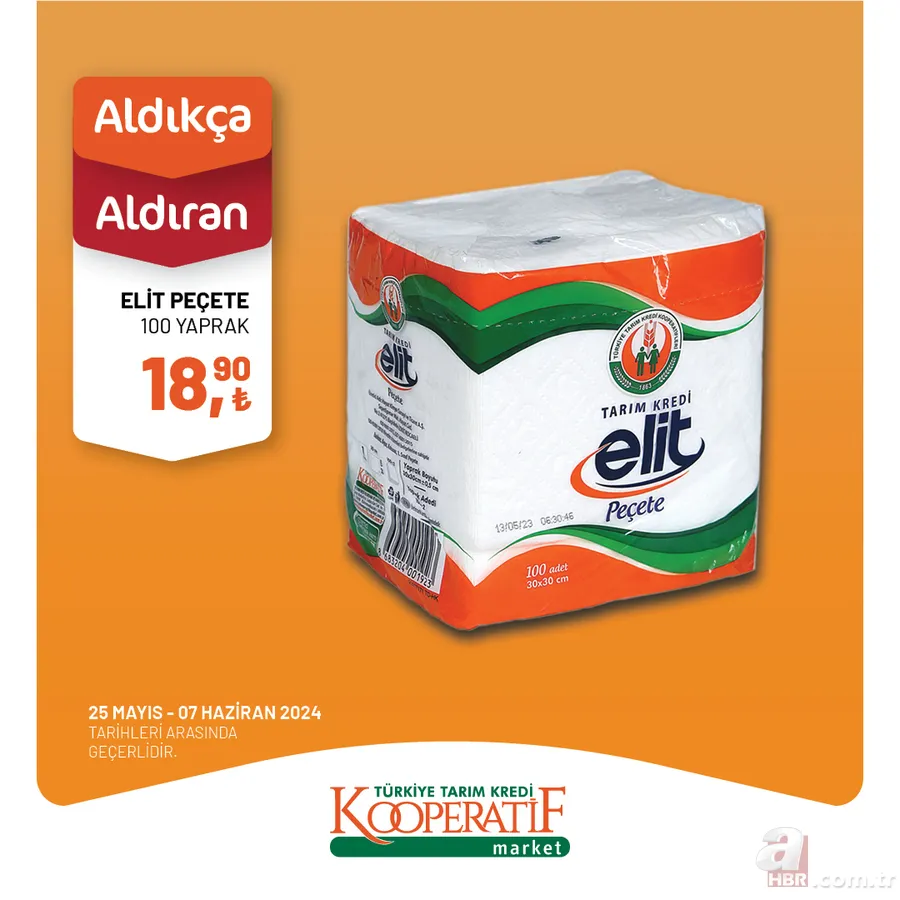 Tarım Kredi Market 1 Haziran indirim kataloğu yayınlandı! TK’da bu hafta 1KG Tarsüt Tereyağı 1KG 265,00 TL, 1 KG Tarsüt Tost Peyniri 175,00 TL, TK Süt 20,00 TL… 14