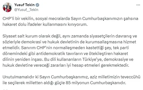 chpli-tuncay-ozkan-sov-pesinde-baskan-erdogani-hedef-alan-paylasima-tepki-yagdi-siyasi-ahlaktan-yoksun-sorustu-1724621702398.jpg CHP'li Tuncay Özkan'ın Başkan Erdoğan'ı hedef alan paylaşıma tepki yağdı! Erdoğan'ın avukatı duyurdu: 250 bin TL'lik tazminat davası - 6