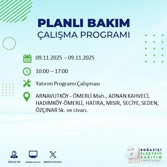 BEDAŞ-AYEDAŞ ELEKTRİK KESİNTİSİ: İstanbul’da elektrikler ne zaman gelecek, kesinti hangi ilçelerde olacak? 2