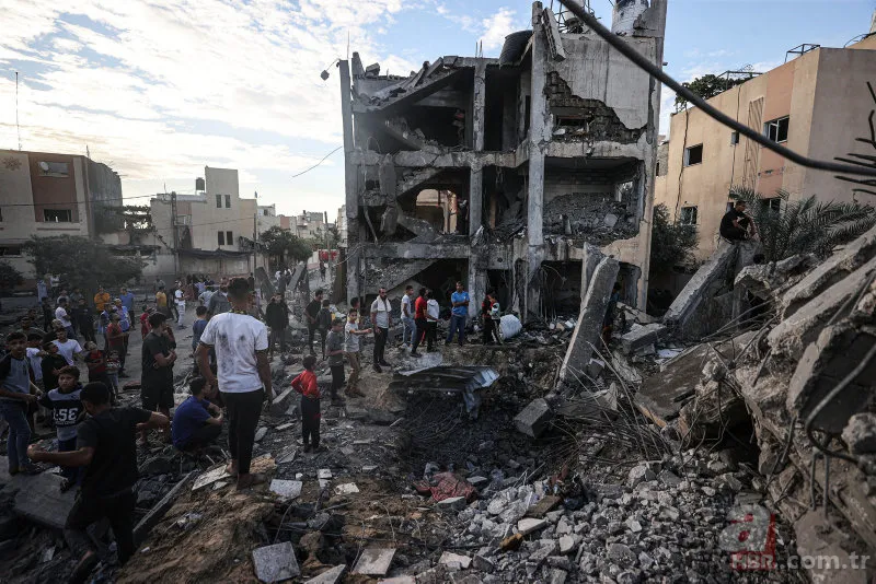 A Haber çatışma bölgesinde! Gazze'de katil İsrail'in katliamı sürüyor... 3