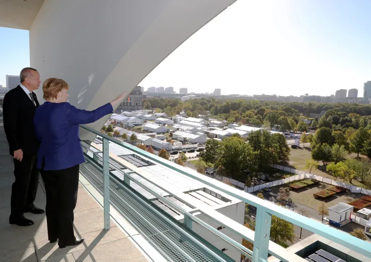 BaÅkan ErdoÄan, Merkel ile kahvaltıda buluÅtu