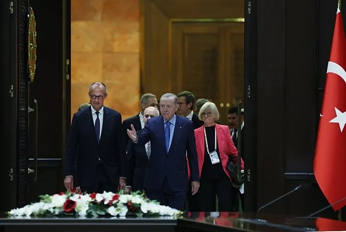 Başkan Erdoğan ve Almanya Şansölyesi Merz (AA)