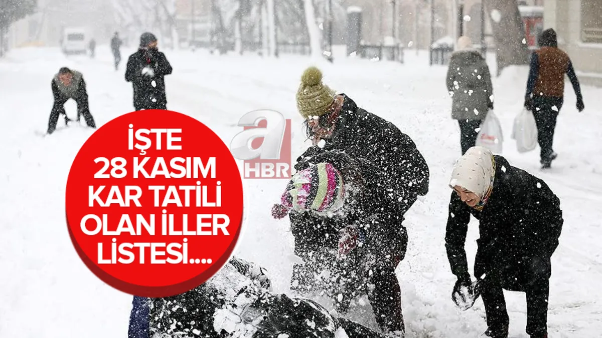 Eğitime kar engeli! İşte 28 Kasım kar tatili olan iller listesi...