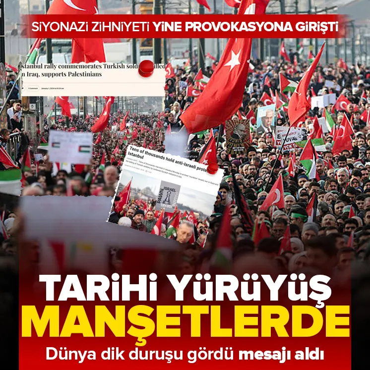 Galatadaki tarihi yürüyüş dünya basınında