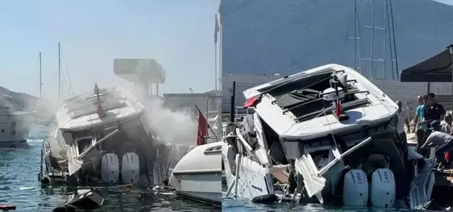 Bodrum'da teknede patlama: 3 yaralı