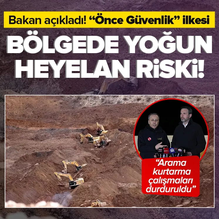 Erzincan’da madencileri arama çalışmalarda 7. gün