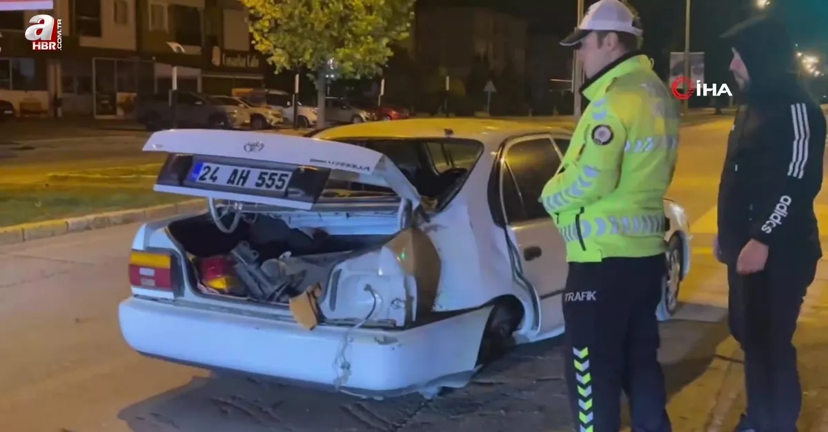 Erzincan’da iki otomobil çarpıştı: 1 yaralı