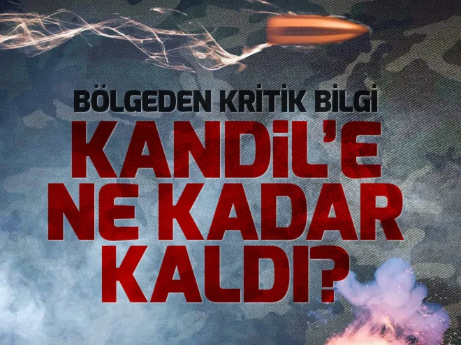 Kandil'e 39 kilometre kaldÄ±