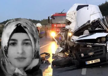 Samsun’da minibüs tıra çarptı! 1 ölü