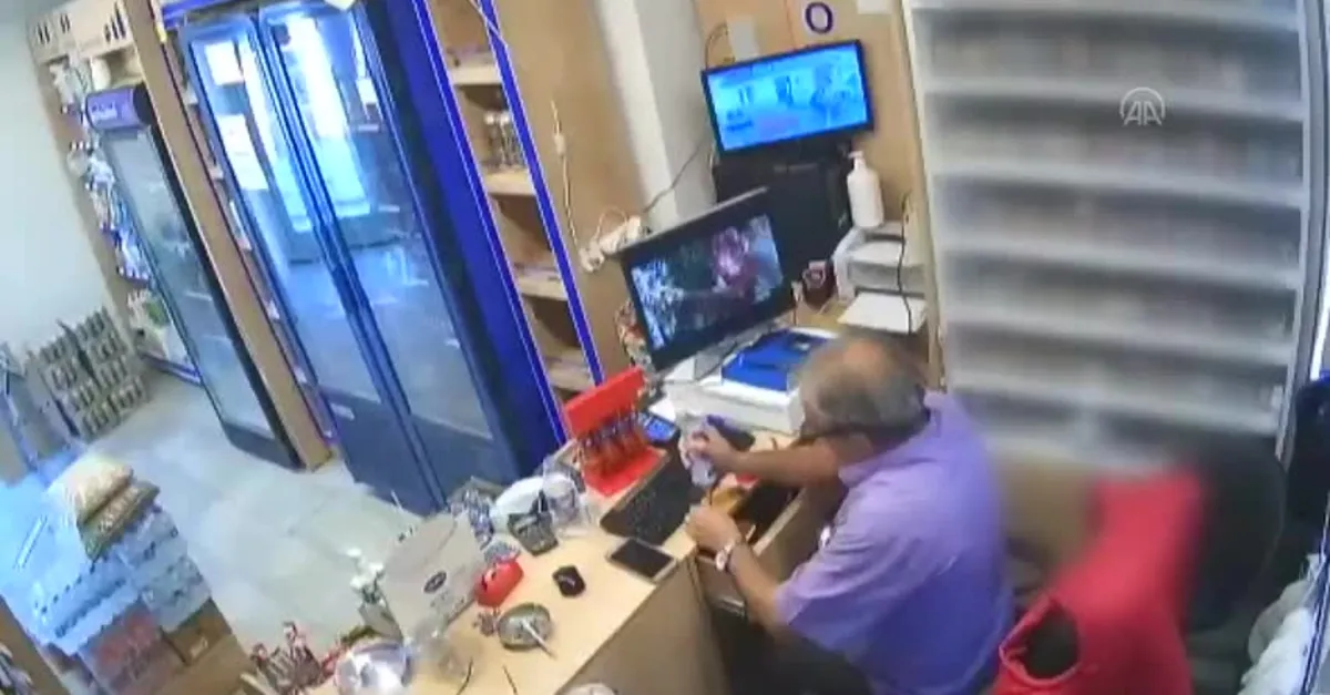 Neye uğradığını şaşırdı! O anlar kamerada