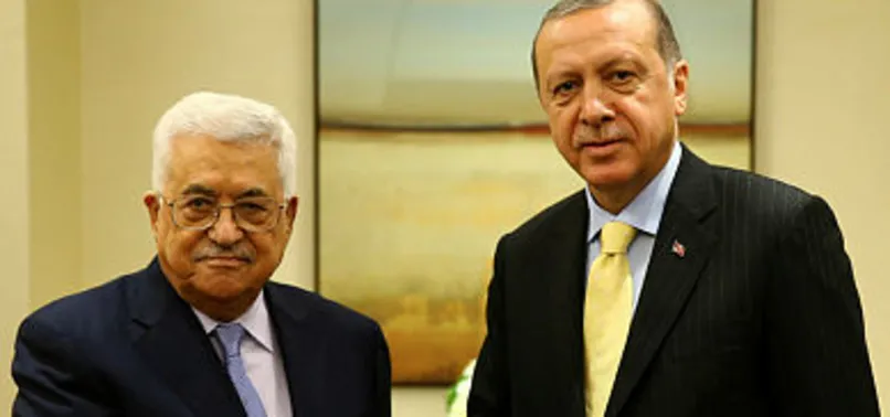 Başkan Erdoğan, Mahmud Abbas ile görüştü