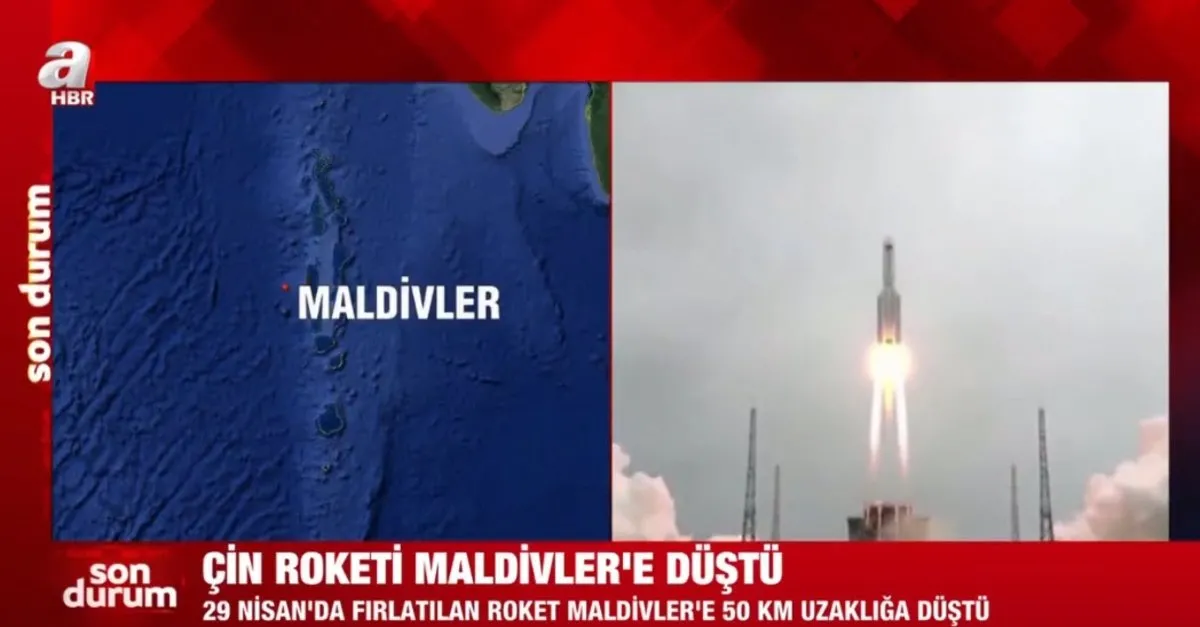 son dakika cin roketi maldivler e dustu ahaber video izle