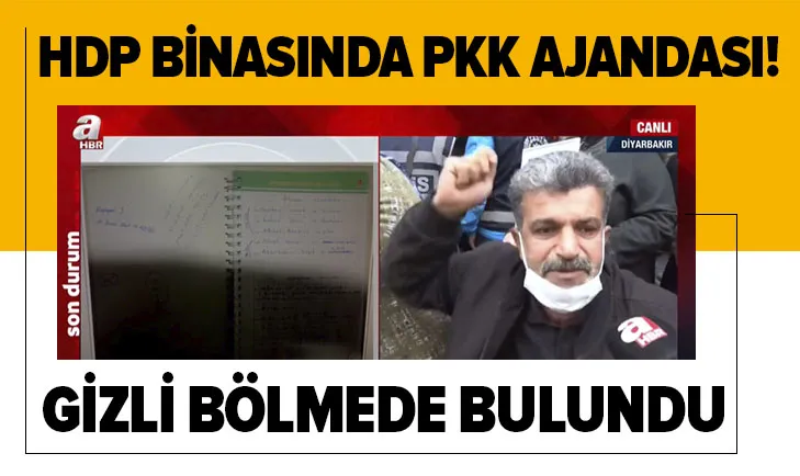 HDP binasında PKK ajandası!