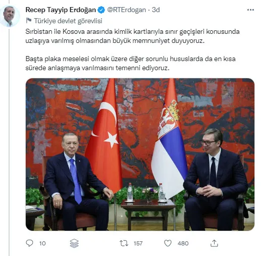 Son dakika: Türkiye ve Sırbistan arasında 7 mutabakat zabtı imzalandı! Başkan Erdoğan’dan önemli açıklamalar: Batı’ya Rusya uyarısı