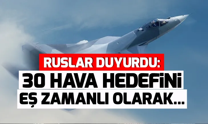 Ruslar duyurdu: 30 hava hedefini eş zamanlı olarak...