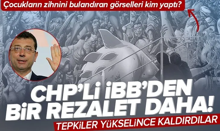 CHP’li İBB’den Müze Gazhane’de büyük rezalet! Çocukların zihnini bulandıran görselleri kim yaptı?