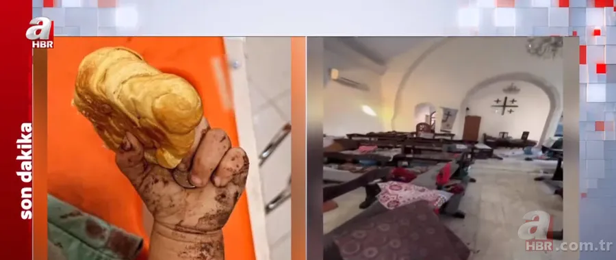 İşte KATİL İSRAİL'İN vurduğu vahşetin yaşandığı O HASTANE! Patlamanın şiddeti gün ağarınca ortaya çıktı 6