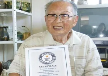 96 yaşında üniversiteden mezun oldu, Guinness Rekorlar Kitabı’na girdi