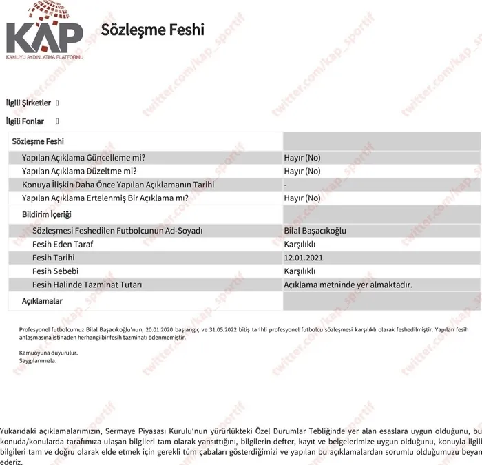 Trabzonspor o isimle yolların ayrıldığını KAP'a bildirdi - 1