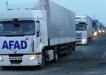 Türkiye'den Ukrayna'ya yardım eli! AFAD'a ait 23 TIR bölgeye ulaştı