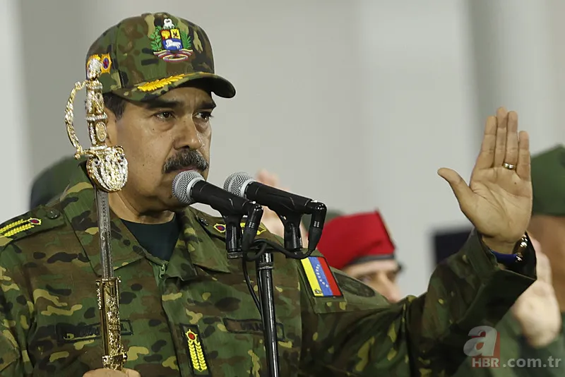 Venezuela'da gövde gösterisi! Maduro kılıcıyla sokaklara indi 2