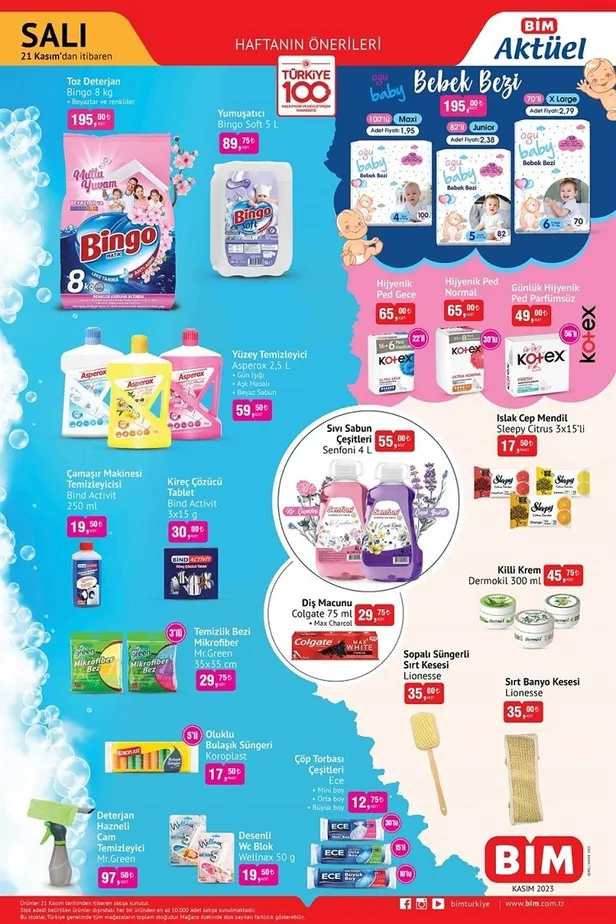 1 Aralık BİM aktüel ürünler kataloğu yayınladı! BİM’de 3.199 TL’ye Smart TV, 5.999 TL’ye ankastre set, 2.499 TL’ye 7,5L airfryer ve daha fazlası satışta