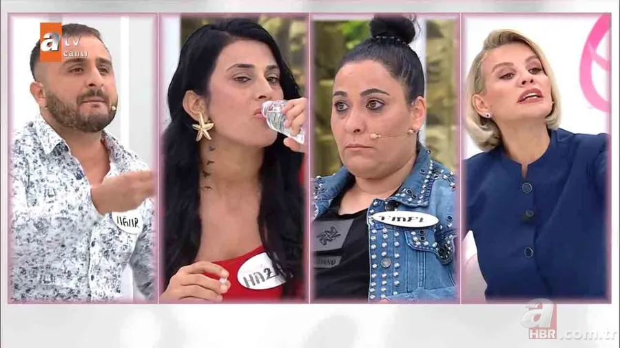 2 kadın 1 adam büyük yüzleşme! Esra Erol'da stüdyo karıştı: Taraflar birbirinin üzerine yürüdü 12