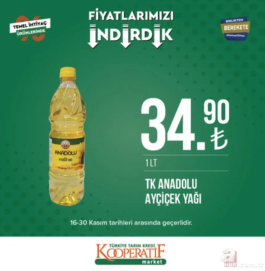 Böyle indirim görülmedi! TARIM KREDİ MARKET AKTÜEL ÜRÜNLER | ÇAY, TOZ ŞEKER, YAĞ fiyatlarında büyük kampanya başladı! 2