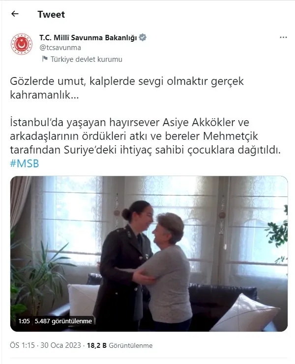 Suriye'de yürekleri ısıtan görüntüler! MSB paylaştı - 1