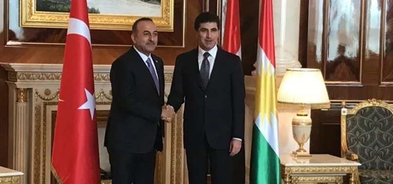 Mevlüt Çavuşoğlu Neçirvan Barzani ile bir araya geldi