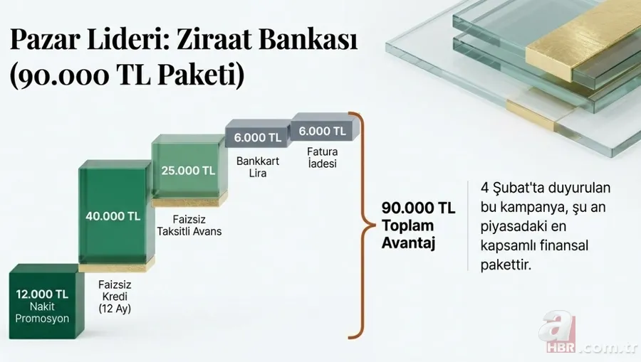 20.000 TL ve üstü maaş alana 90.000 TL ek ödeme! SSK, BAĞ-KUR, 4C'liye promosyon tablosu 5