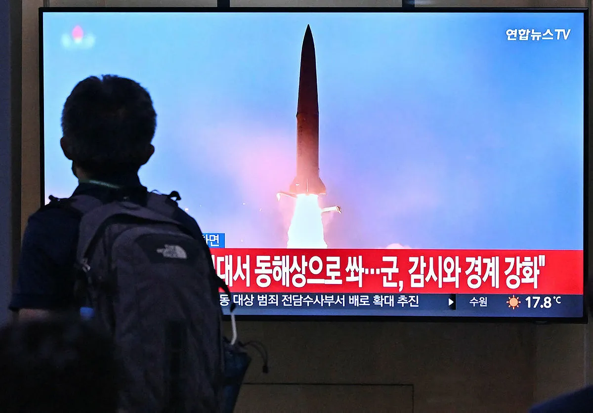 Kuzey Kore'den yeni füze denemesi! O görüntüler ülke televizyonlarından canlı yayında verildi