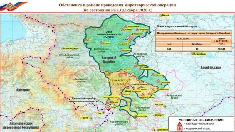 rusya azerbaycan ermenistan siniri icin