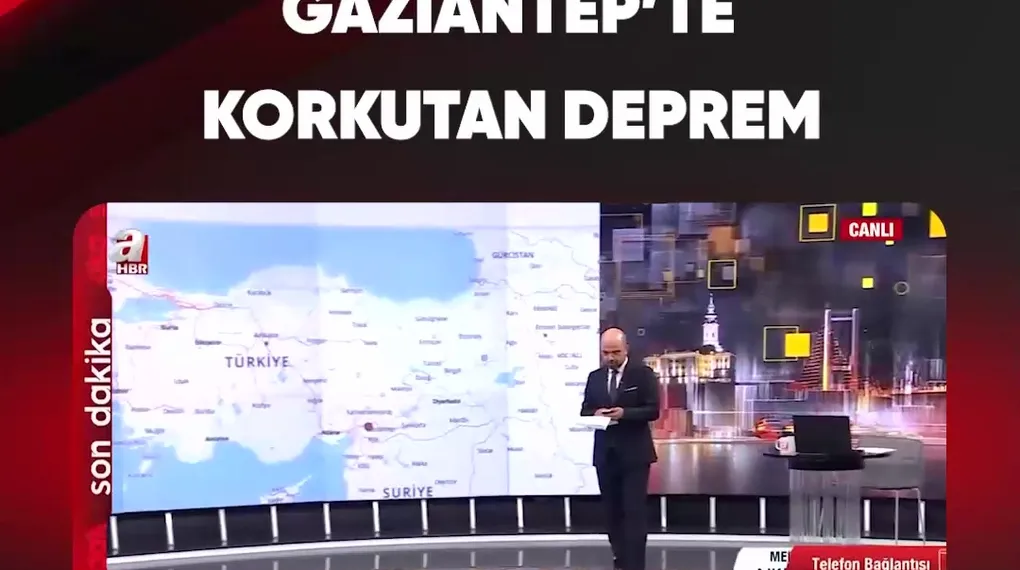 GAZİANTEP'TE KORKUTAN DEPREM