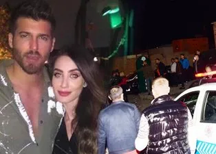 Partide basılan Can Yaman tekneyle kaçtı